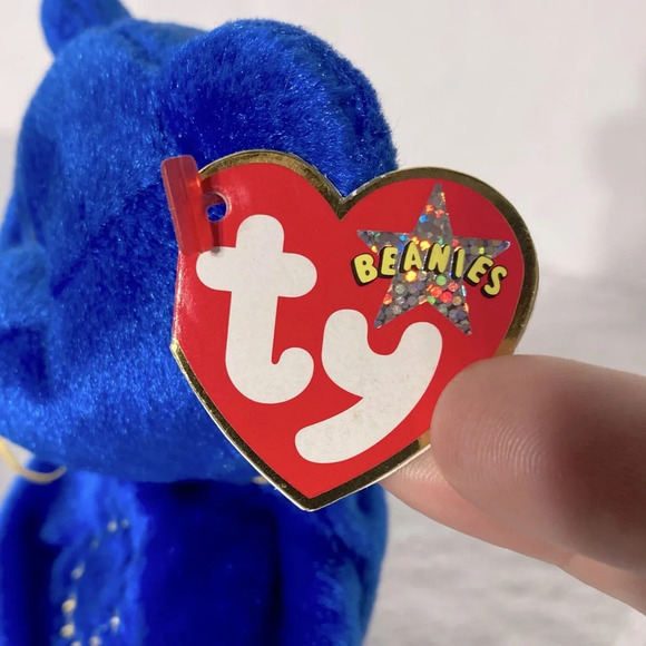 Vintage Ty Beanie Baby Blue Unity Bear Bear - Picture 8 of 13